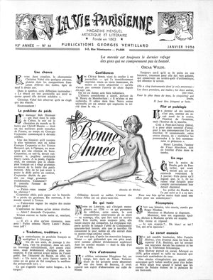 "La Vie Parisienne Janvier 1956"