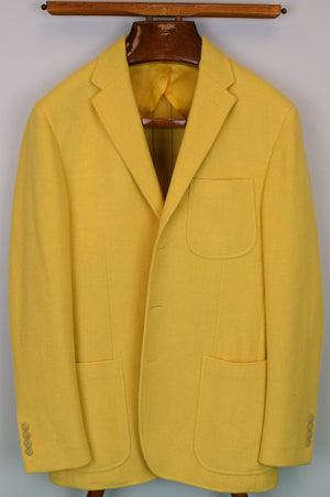 "Polo Ralph Lauren Lemon Yellow Italian Wool Tweed Unlined Blazer/ Jacket" Sz 40R