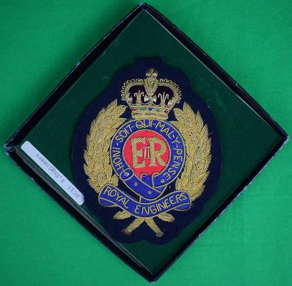 Royal Ingénieurs Bande Badges British Army Noir Brodé Ofc Col Royal Ingénieurs Bande Badges British Army Noir Brodé Ofc Col