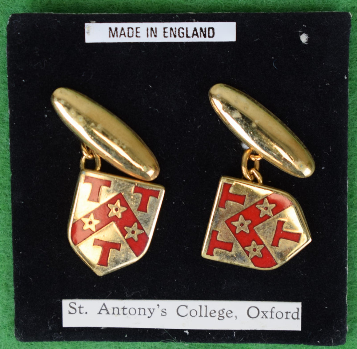 St. Anthonys College Oxford Crest Cufflinks Made In England (New)