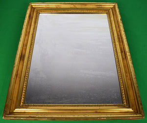 "Antique 19th C Mirror w/ Ornate Gilt Frame"