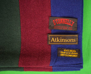 "O'Connell's x Atkinsons Wool Stripe English Schoolboy Scarf"
