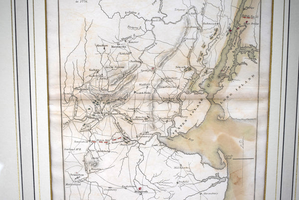 Plan Of The Northern Part Of New Jersey Showing The Positions Of The A