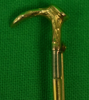 Abercrombie & Fitch Gold Riding Crop Stick Pin in A&F Box