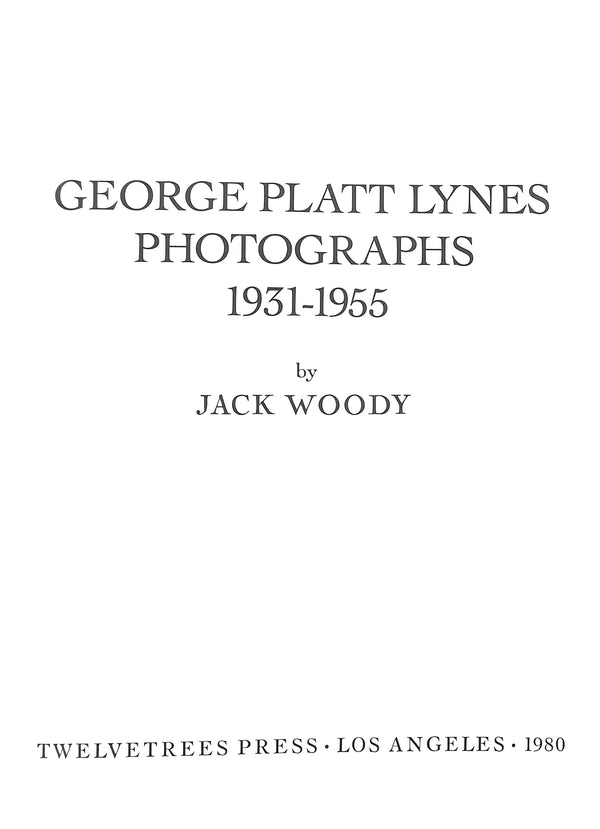 George Platt Lynes; Photographs 1931-1955