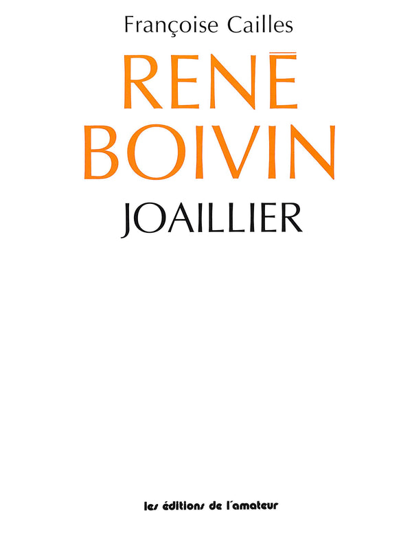 Rene Boivin Joaillier