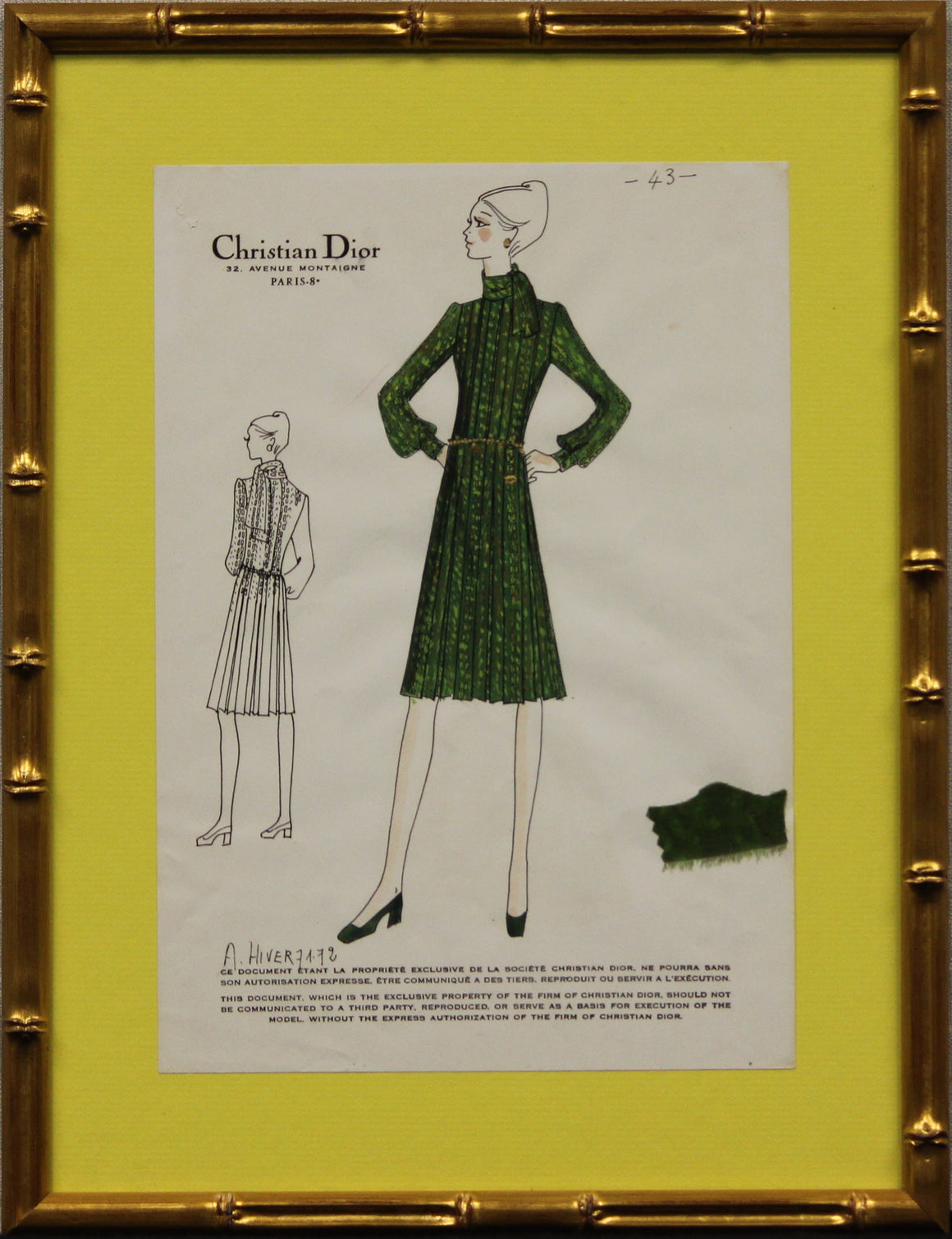 Christian Dior Paris No. 43 (SOLD)