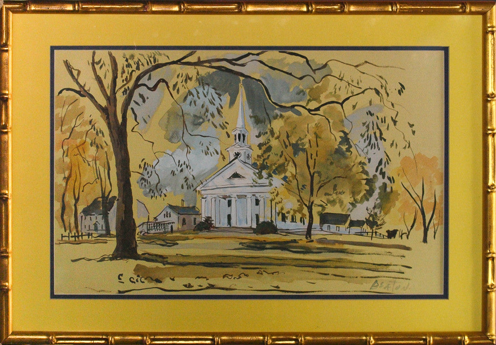"Litchfield CT Church by Cecil Beaton" (SOLD)