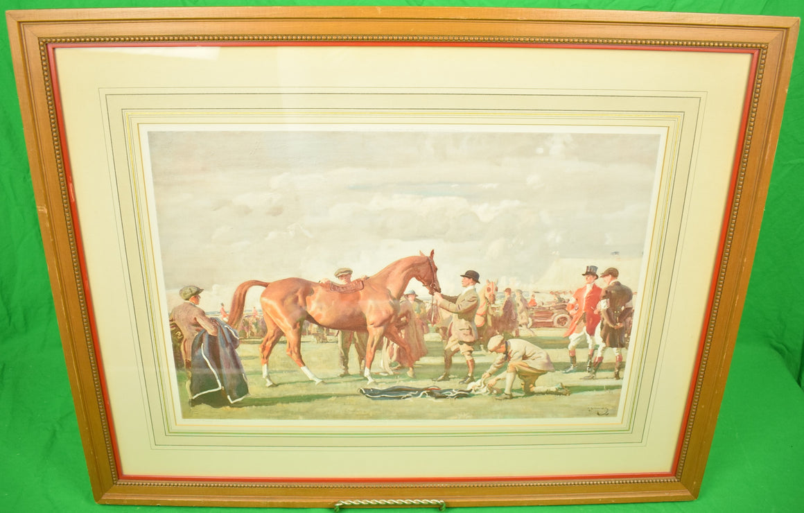 "The Red Prince Mare" c1922 Colour Print, After the Painting by A. J. Munnings (SOLD)