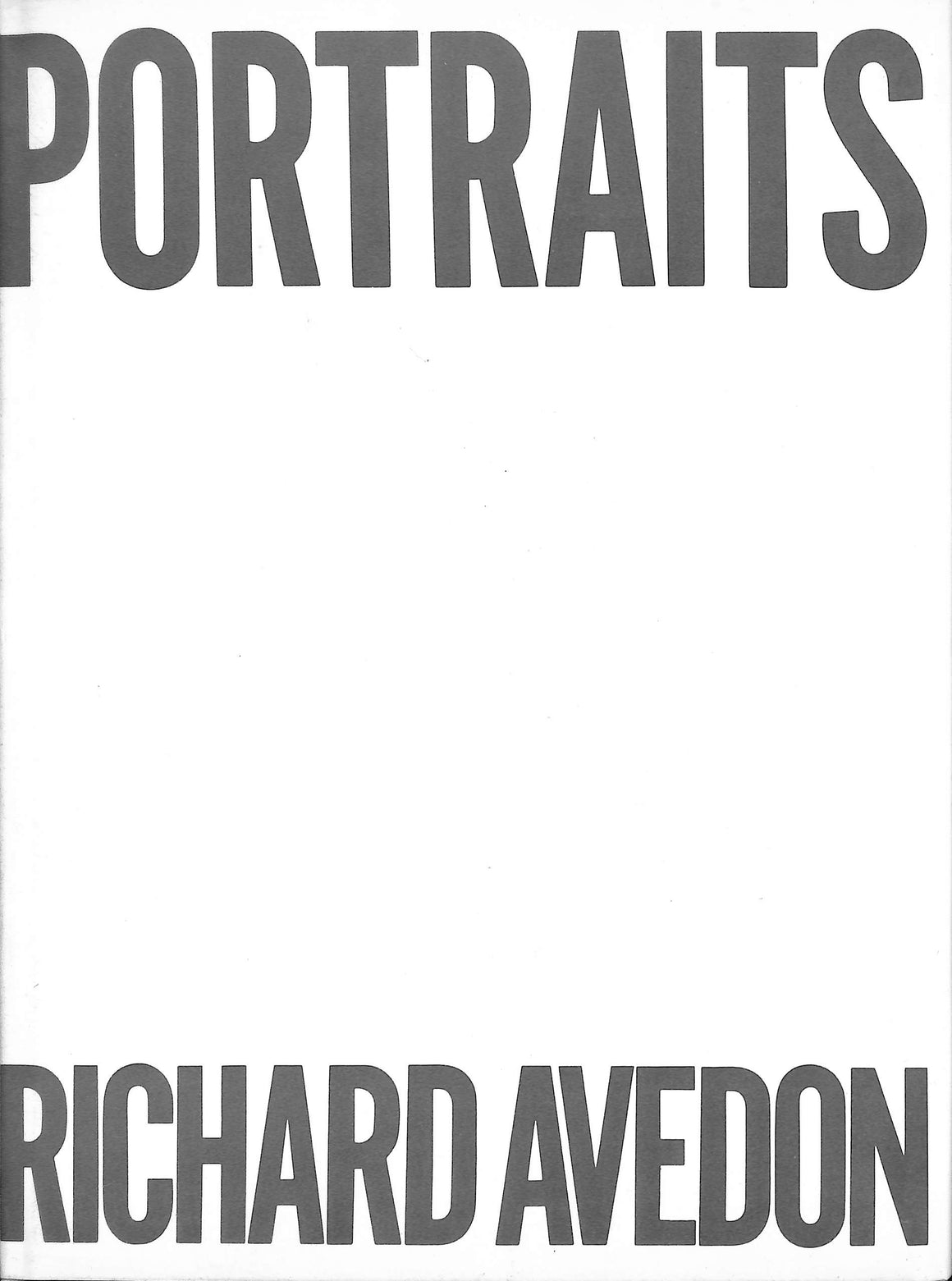 "Portraits" 1976 AVEDON, Richard (INSCRIBED)