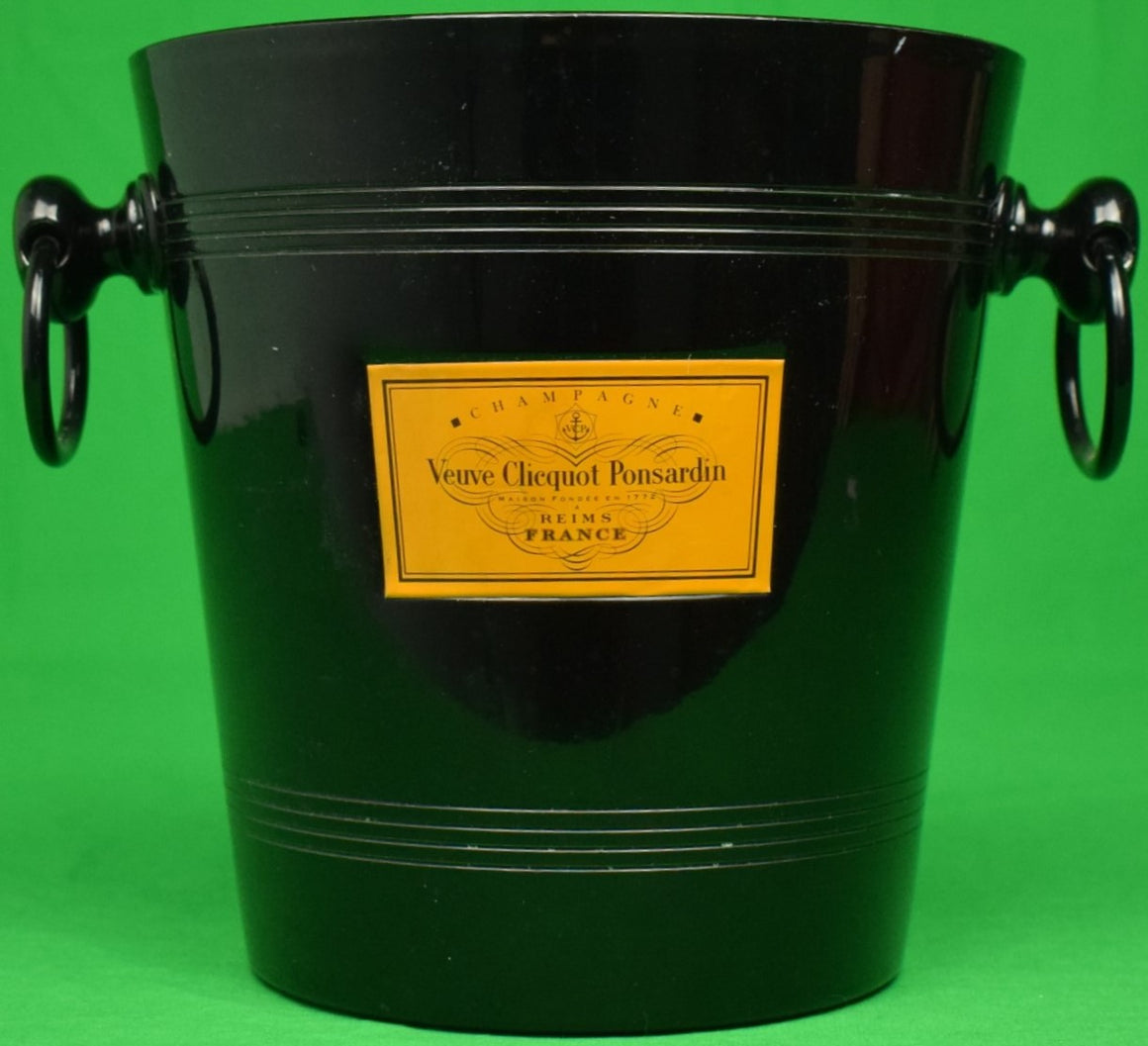 "Veuve Clicquot Ponsardin Black Metal Champagne Ice Bucket" (SOLD)