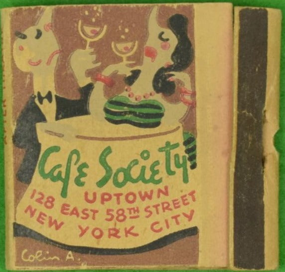 Cafe Society Matchbook