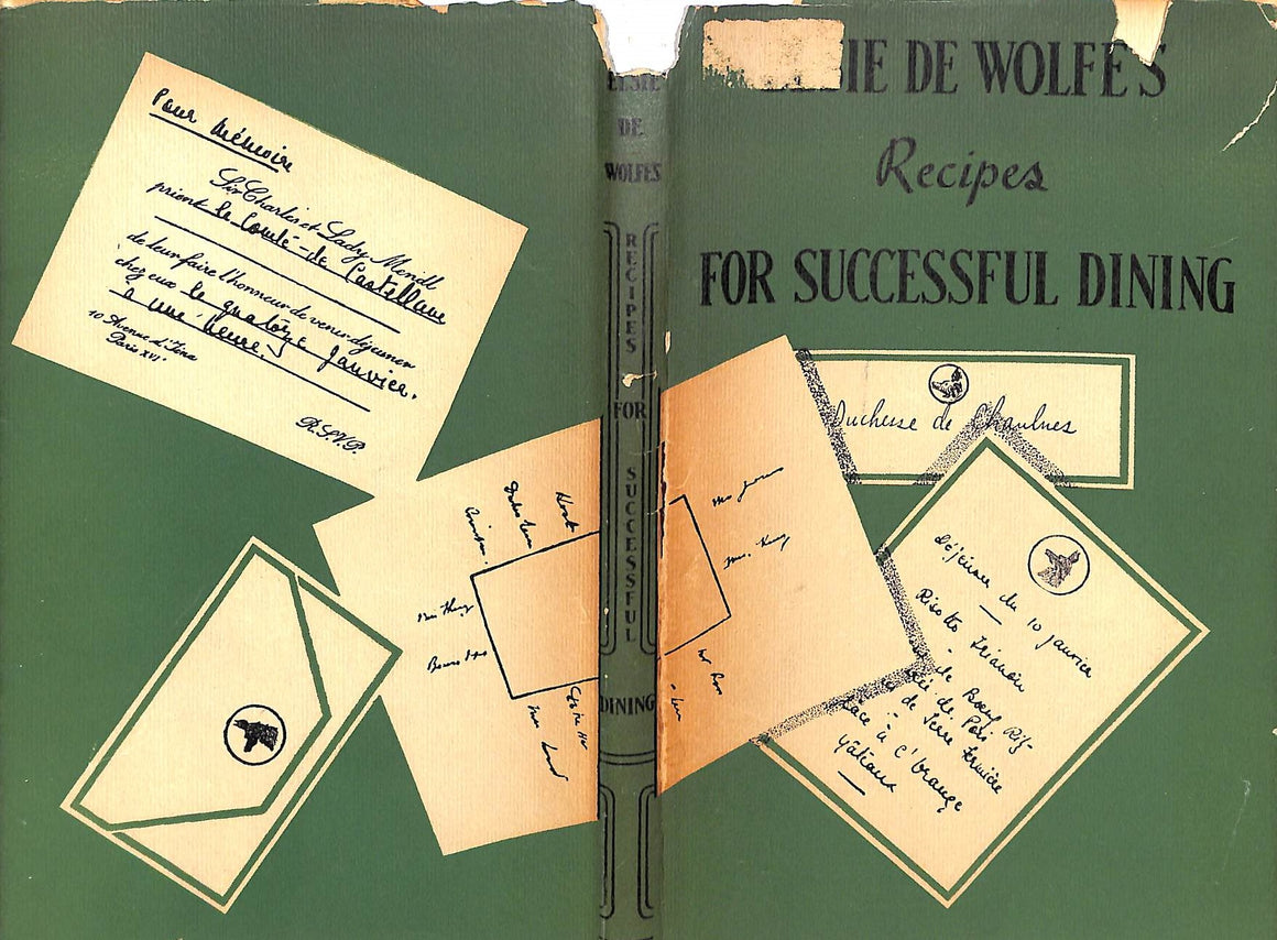 "Elsie de Wolfe's Recipes For Successful Dining" 1947 WOLFE, Elsie de