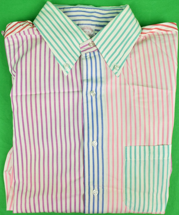Brooks Brothers L/S B/D Multi-Stripe 'Fun' Shirt Sz: 16 L.S. (SOLD)