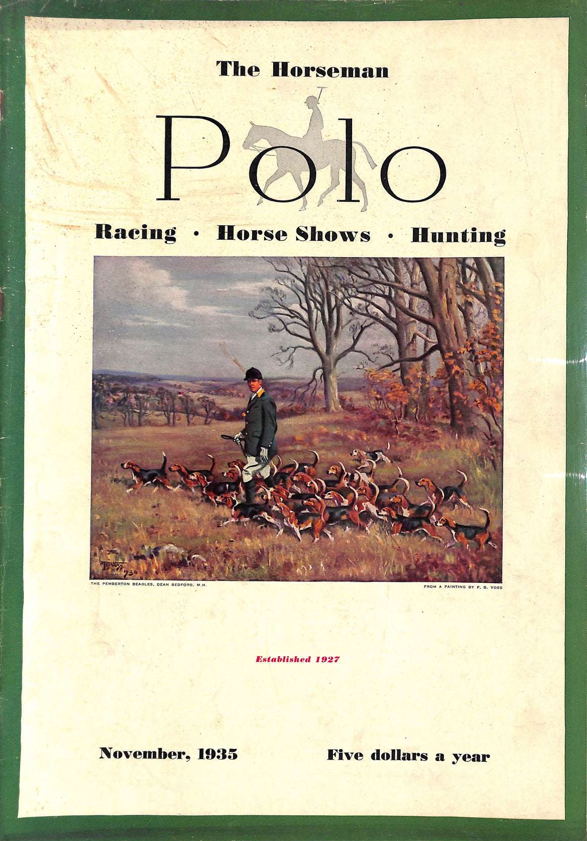 "Polo Magazine November, 1935" VISCHER, Peter [editor]