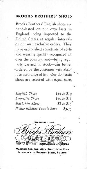 Brooks Brothers' Shoes
