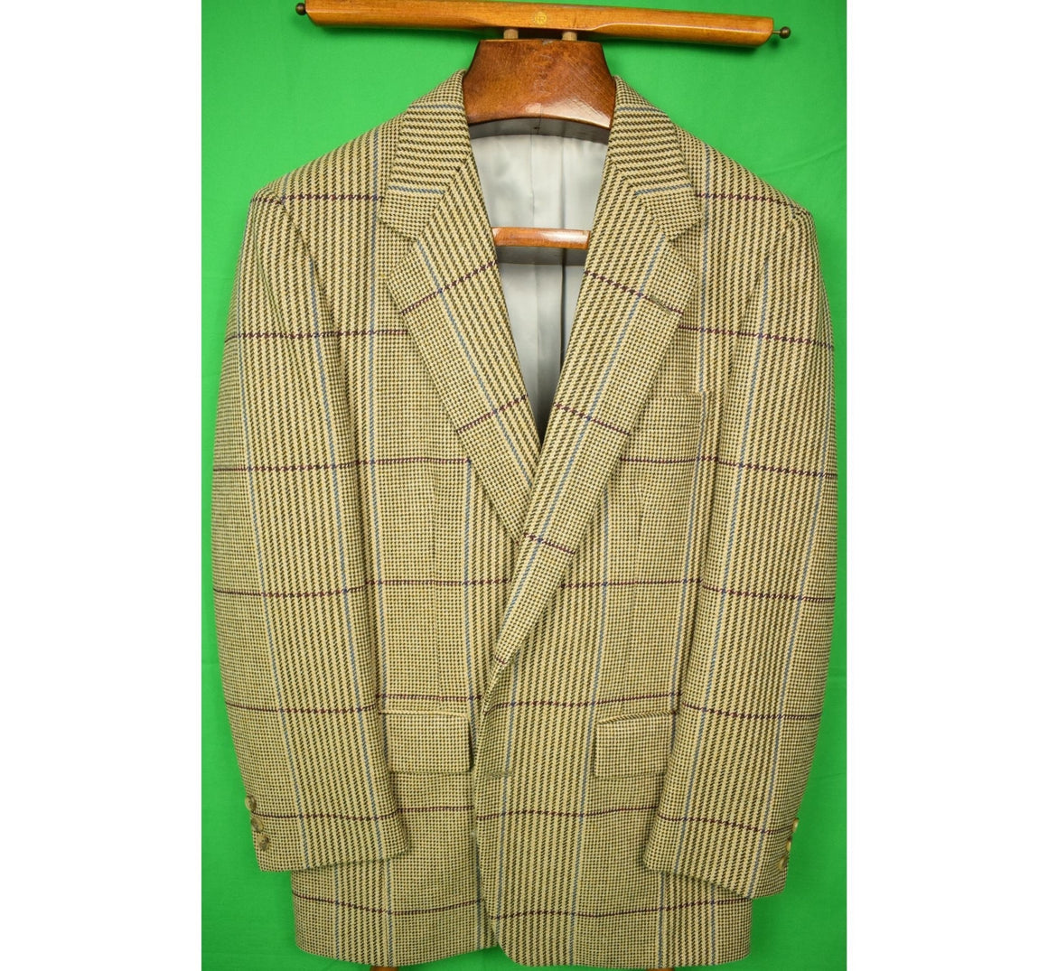 "The Andover Shop Scottish Cheviot Russell Plaid Tweed Sport Jacket" Sz 40R