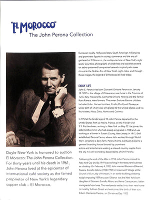 "El Morocco" The John Perona Collection - September 16, 2014 Doyle New York