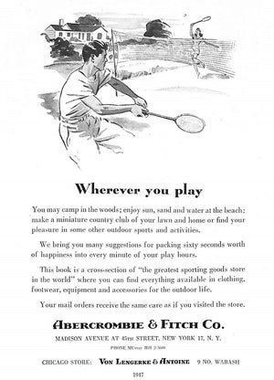 Abercrombie & Fitch Play Hours 1947
