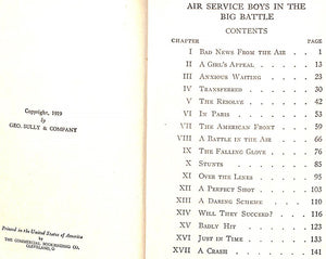 "Air Service Boys: In The Big Battle" Ferguson, Donald