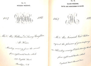 "Wedding Etiquette" 1892 Dempsey & Carroll
