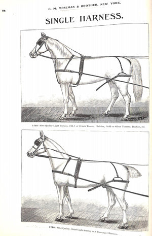 "Mosemans': Illustrated Guide For Purchasers Of Horse Furnishing Goods" 1895 MOSEMAN, C.M.