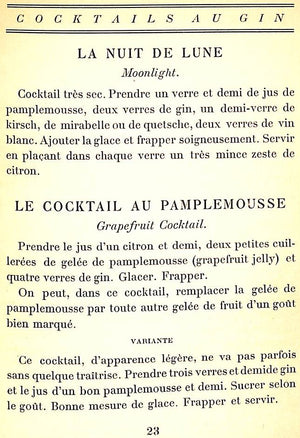 "Petits Et Grands Verres Choix des Meilleurs Cocktails" PH. Le Huby