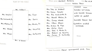 "Mark Cross c1959 Dinner Party Planner for Franklin D. Roosevelt"