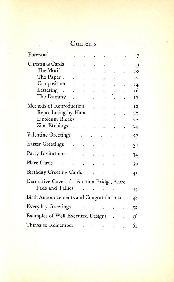 "How To Design Greeting Cards" 1927 SPRAGUE, Elizabeth and Curtiss