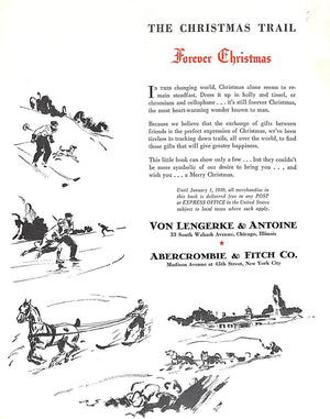 "Abercrombie & Fitch Christmas 1938" Catalog