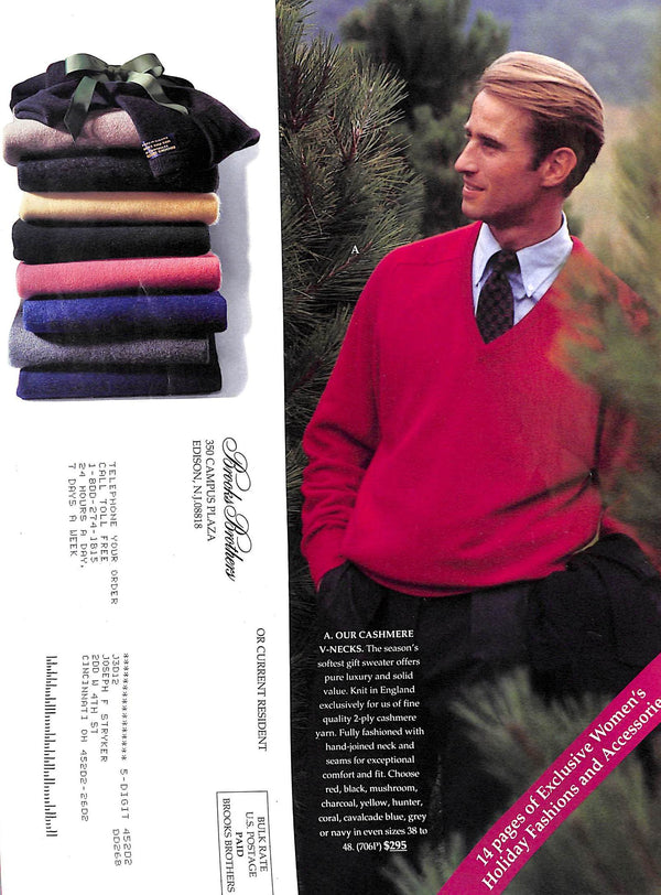 Brooks Brothers Holidays 1993 Catalog
