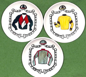 Set Of 3 Italian Jockey Coasters