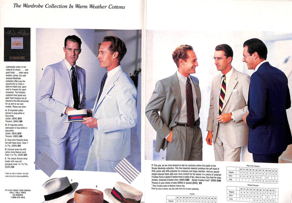 Brooks Brothers Spring 1991 Catalog
