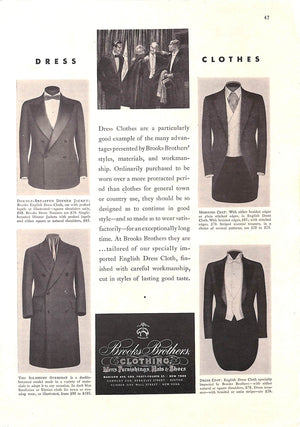 Brooks Brothers Dress Clothes Advert Page