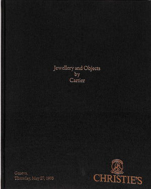 Jewellery And Objects By Cartier 1993 Christie's