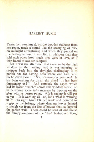 "Harriet Hume: A London Fantasy" WEST, Rebecca