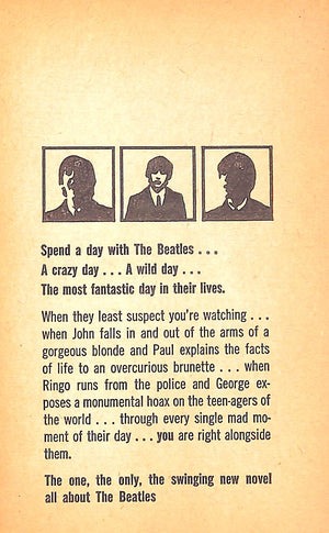 "The Beatles In A Hard Day's Night" 1964 BURKE, John