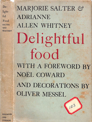 "Delightful Food" 1957 WHITNEY, Adrianne Allen  (INSCRIBED)