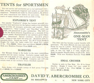 Abercrombie's Camp Outfits 1929 Summer Supplement