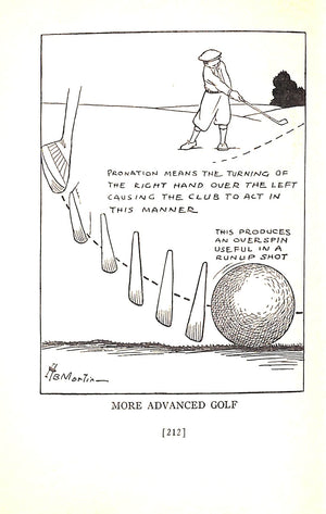 "Pictorial Golf: Practical Instruction For The Beginner, and Valuable Hints for the Star" 1928 MARTIN, H.B.