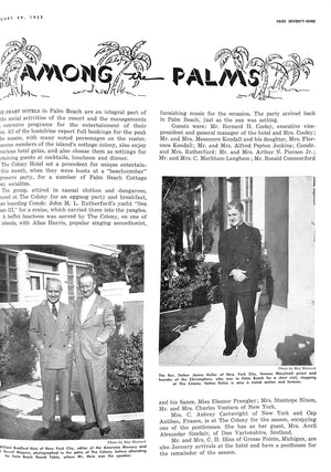 Palm Beach Life Magazine January 29, 1952