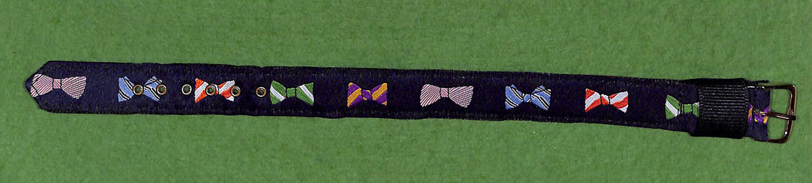 "O'Connell's Navy w/ Multi-Bowties Grosgrain Ribbon Watchband" (New) (SOLD)