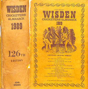 "Wisden Cricketers' Almanack 126th Edition" 1989 WRIGHT, Graeme