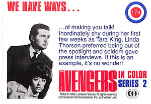 "The Avengers In Color 2nd Series 10 Color Cards" 1993