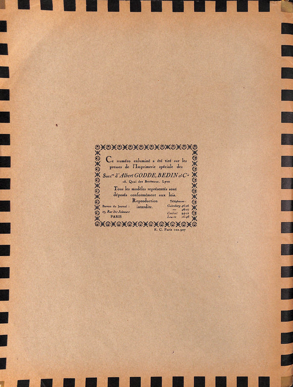 A.G.B. Art Gout Beaute: Feuillets de L'Elegance Feminine Paris Octobr