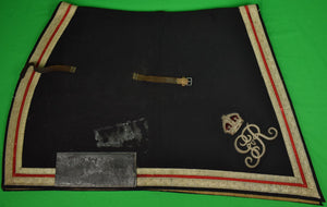 "English Cavalry Officer's King George V Shabraque Saddlecloth"