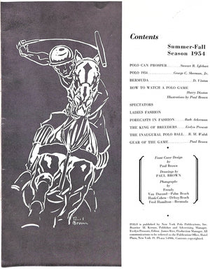 "Polo Summer-Fall 1954 Blindbrook Polo"