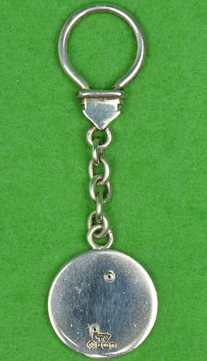 "Asprey Sterling X'd Polo Mallets Keychain" (SOLD)