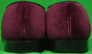 "Peal & Co For Brooks Brothers Burgundy Velvet Slipper" (New in Box w/ Tag) Sz: 9D (SOLD)
