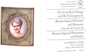 "The Art Of Karl Fabergé And His Contemporaries" 1965 ROSS, Marvin C.